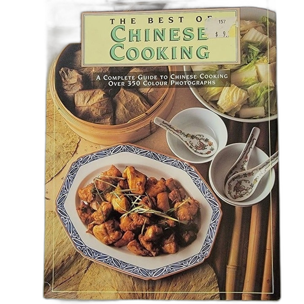 Vintage 1992 The Best of Chinese Cooking Hardcover Book Cookbook Kitchen Food